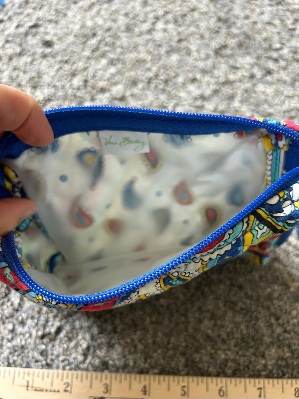 Vera Bradley Quilted Cosmetic Pouches in Blue, Yellow, Red, White